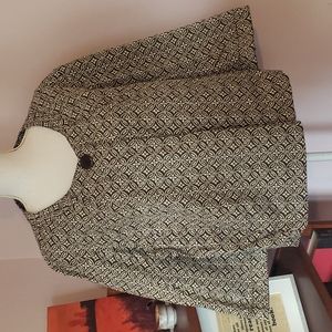 Talbots scoop collar blazer